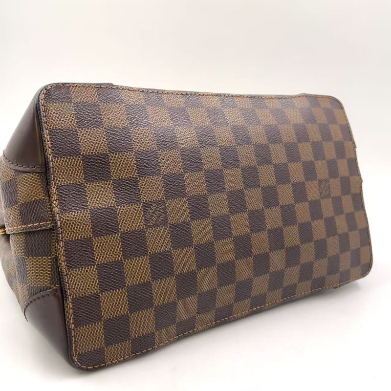 Louis Vuitton Hampstead PM Damier Ebene Damier Ebene Leather × PVC Brown Tote