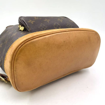 Louis Vuitton Montsourismm Monogram Leather X PVC Brown Backpack Gold M51136