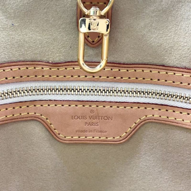 Louis Vuitton Hampstead PM Damier Azure Damier Azure Leather × PVC White Tote