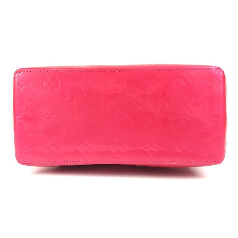 Louis Vuitton Tote Bag Reed MM Reed MM M91227 Monogram Vernis Fuchsia Pink