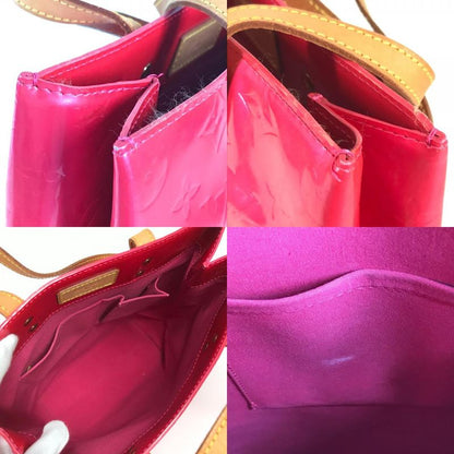 Louis Vuitton Tote Bag Reed MM Reed MM M91227 Monogram Vernis Fuchsia Pink