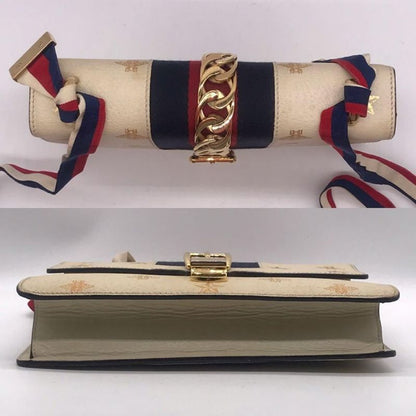 Gucci Leather Sylvie Bi&star Small Shoulder Bag Price Negotiation Welcome
