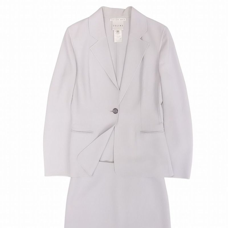 Celine Finition Main Celine Phoebe Period Made in France Skirt Suit 1b Setup 38