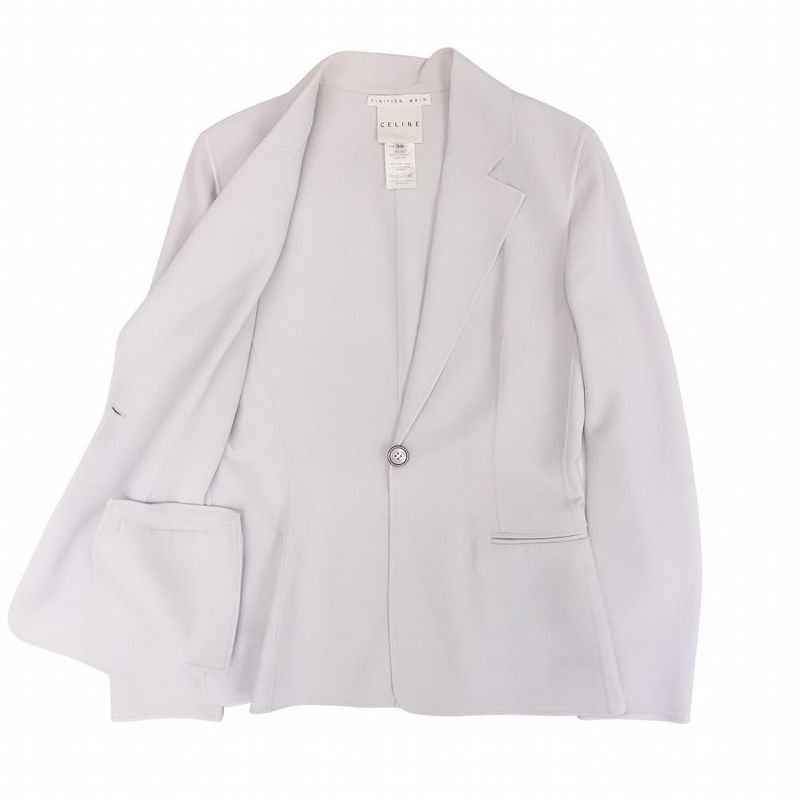 Celine Finition Main Celine Phoebe Period Made in France Skirt Suit 1b Setup 38