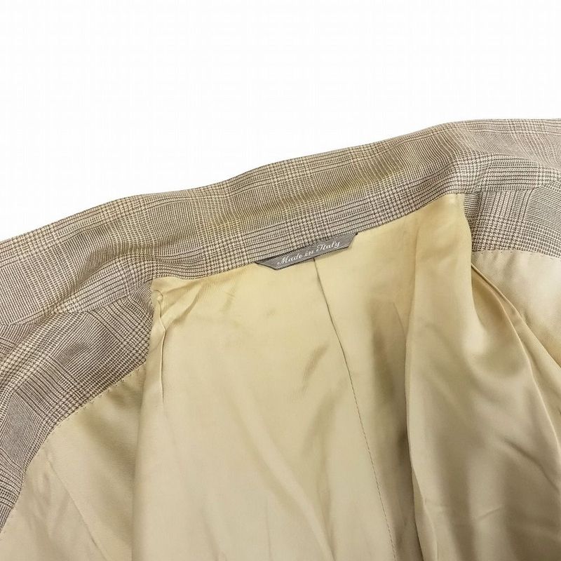 Celine Made in France 3 Piece 3 Piece Suit Setup Glen Check Old Vintage 52 XL