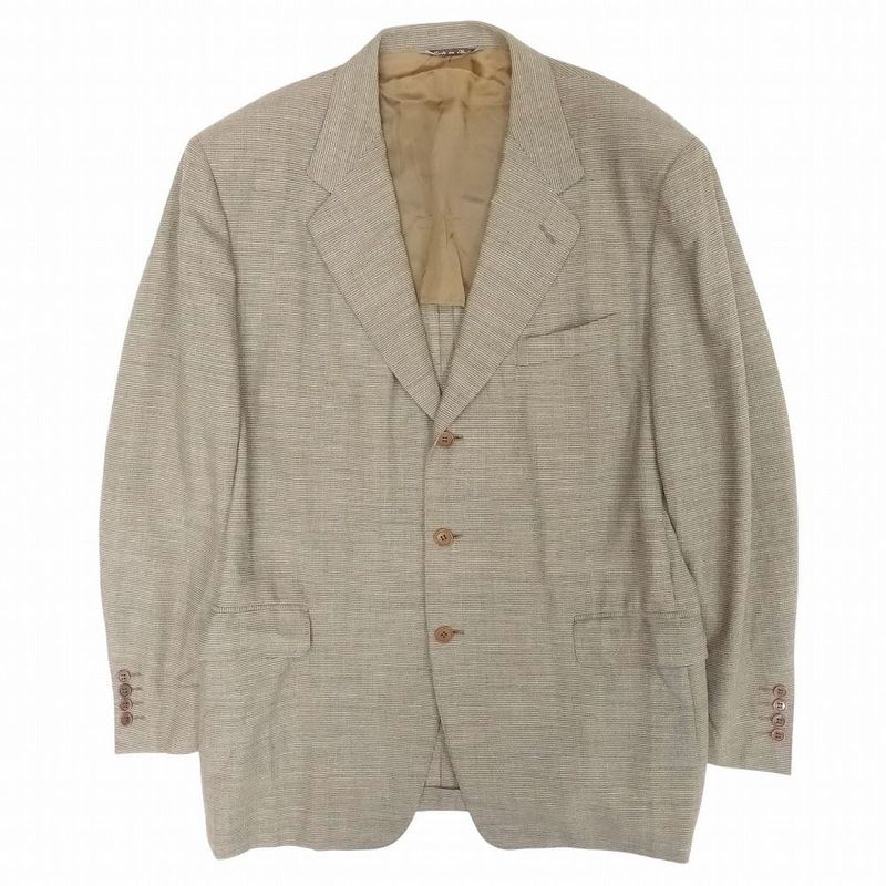 Celine Homme Celine Made in Italy Tailored Jacket 3b Bleather Plaid Old Vintage