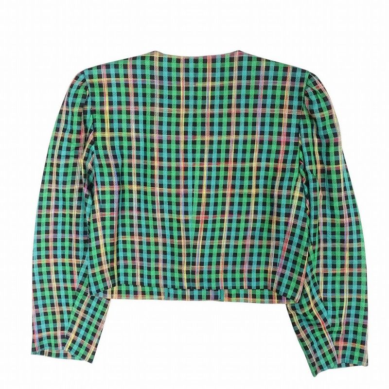 Vintage Yves Saint Laurent Cropped Short Length Collarless