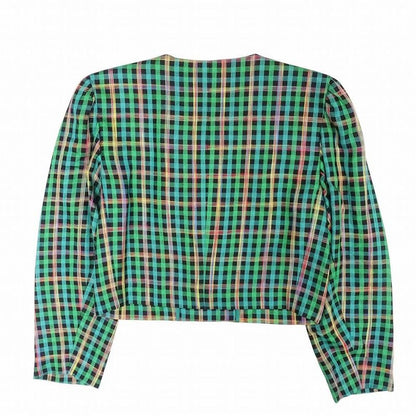 Vintage Yves Saint Laurent Cropped Short Length Collarless