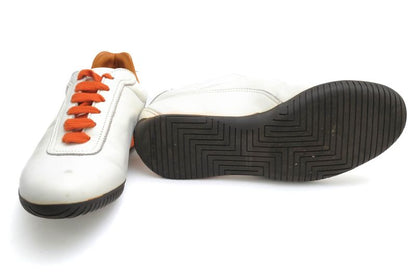 Hermes Shoes Sneakers Shoes Low Cut Ladies Women Leather Genuine White Quick