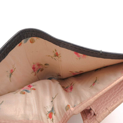 Gucci Wallet Women Leather Genuine Black 524289 Bow Compact Wallet GG Marmont