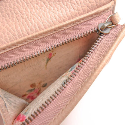 Gucci Wallet Women Leather Genuine Black 524289 Bow Compact Wallet GG Marmont