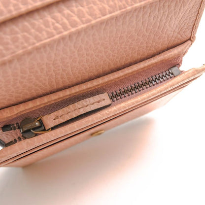 Gucci Wallet Women Leather Genuine Black 524289 Bow Compact Wallet GG Marmont