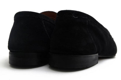 Gucci Bit Loafer Shoes Men Suede Leather Genuine Black 368435 Suede Bamboo