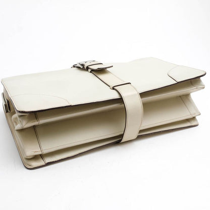 Prada Bag Briefcase Business Bag Business Men Leather Genuine Leather Off White