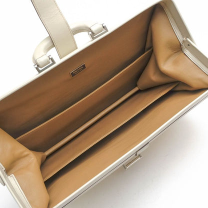 Prada Bag Briefcase Business Bag Business Men Leather Genuine Leather Off White