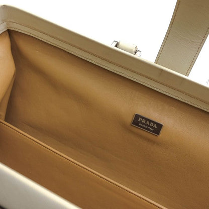 Prada Bag Briefcase Business Bag Business Men Leather Genuine Leather Off White