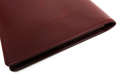 Gucci Long Wallet Men Leather Genuine Leather Red Brown Red Brown No Change