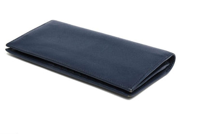 Prada Long Wallet Men Leather Genuine Leather Navy Blue 2mv836 Portafverticale