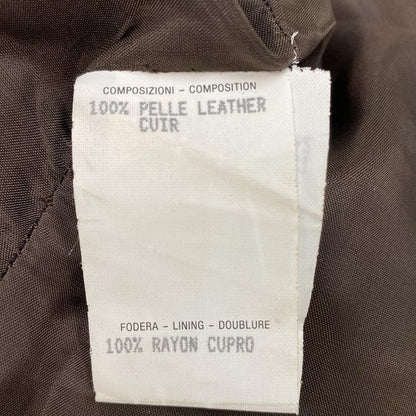 Gucci Dress Size 40 M Women - Dark Brown Lamb Leather / Short Sleeves