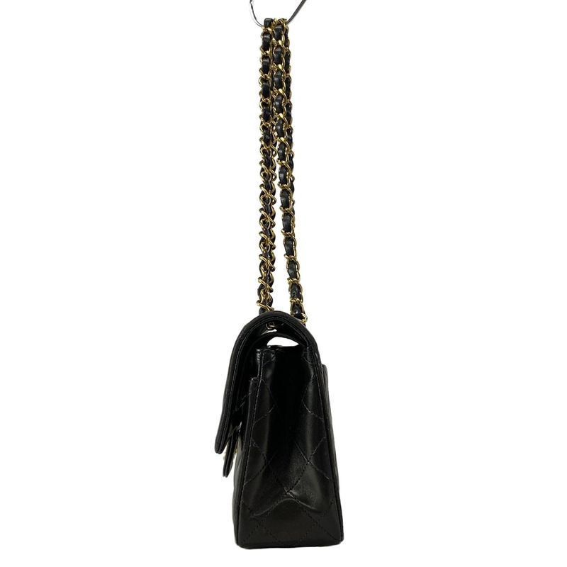 Chanel Shoulder Bag Double Flap Matelasse A01113 Black Chain Shoulder/gold