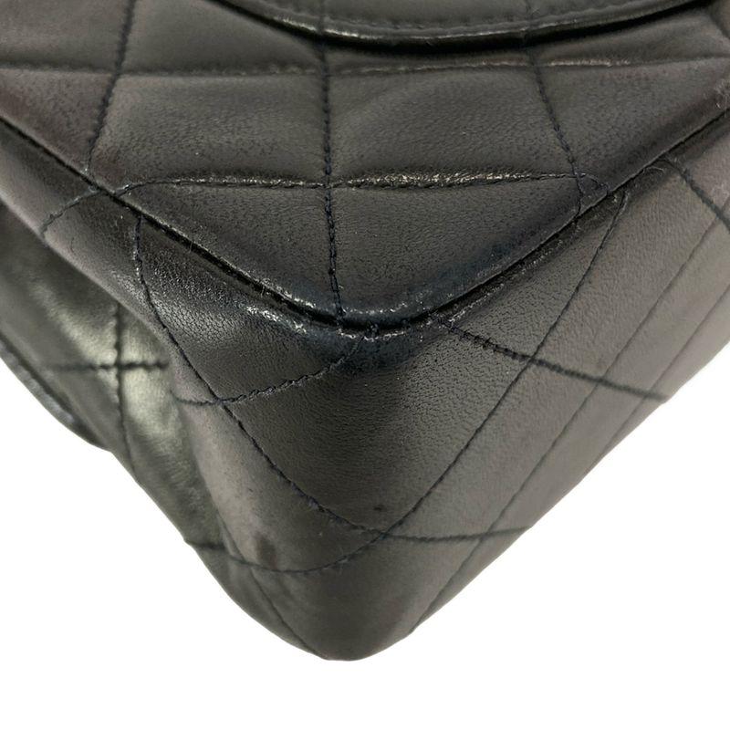 Chanel Shoulder Bag Double Flap Matelasse A01113 Black Chain Shoulder/gold