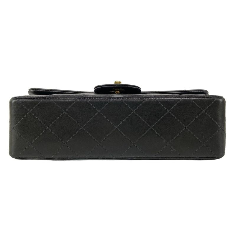 Chanel Shoulder Bag Double Flap Matelasse A01113 Black Chain Shoulder/gold