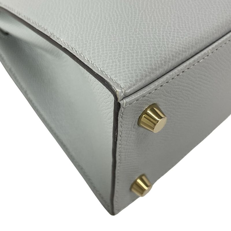 Hermes Handbag Kelly 25 Blue Glacier Outside Stitch/gold Hardware