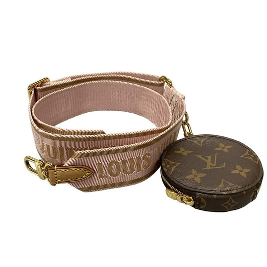 Louis Vuitton Shoulder Strap - Pink X Brown X Dark Brown M44840 Attached