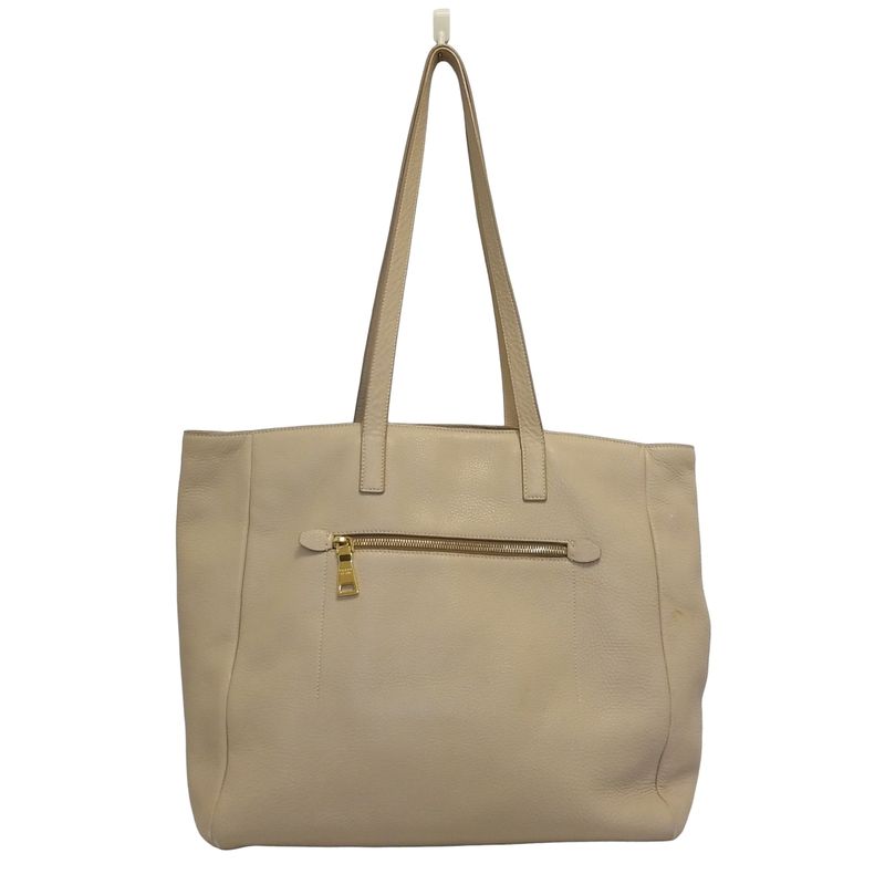 Prada Shoulder Bag - Beige Leather Tag Leather