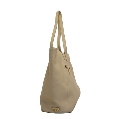 Prada Shoulder Bag - Beige Leather Tag Leather