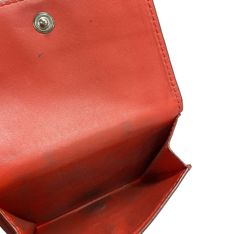 Loewe Trifold Wallet Linen/tri-fold Wallet Beige Leather