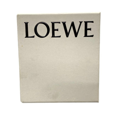 Loewe Trifold Wallet Linen/tri-fold Wallet Beige Leather