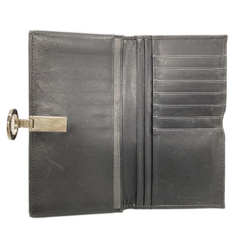 Bvlgari Wallet Bvlgari Black Leather