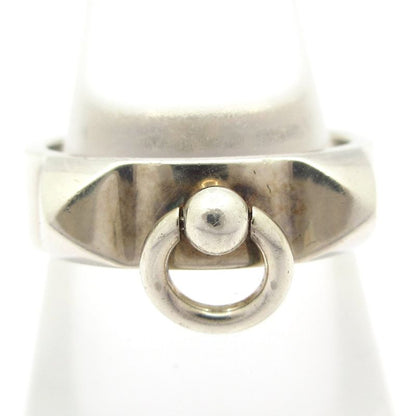 Hermes Ring 52 Medallion Collier De Chien PM H115607b 00046 Silver