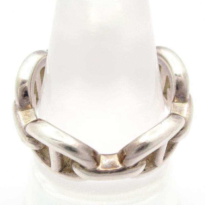 Hermes Ring 50 Chaine D'ancre Silver