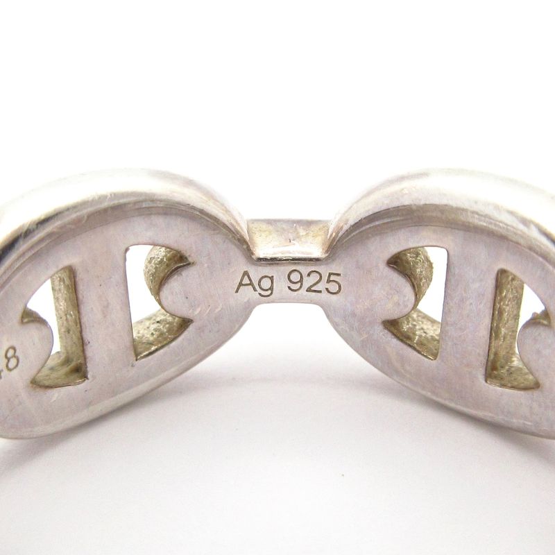Hermes Ring 50 Chaine D'ancre Silver