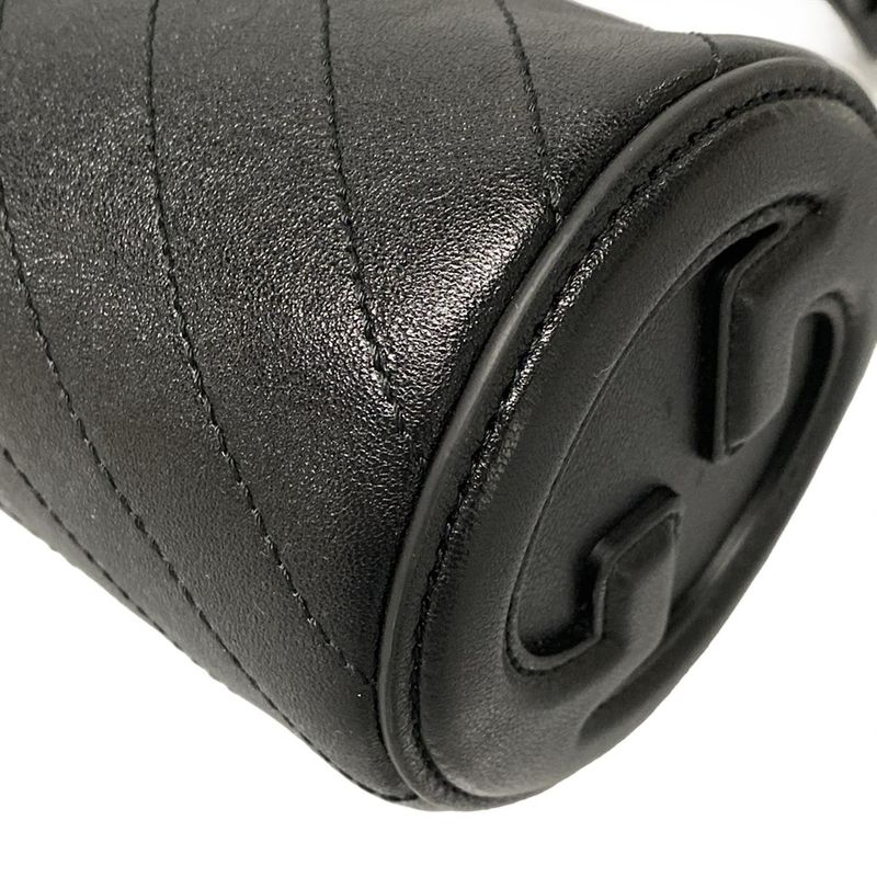 Gucci Shoulder Bag Blondi 760170 Black Leather