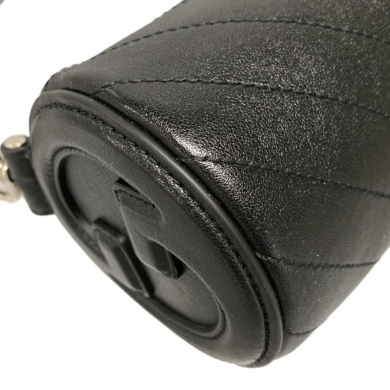 Gucci Shoulder Bag Blondi 760170 Black Leather