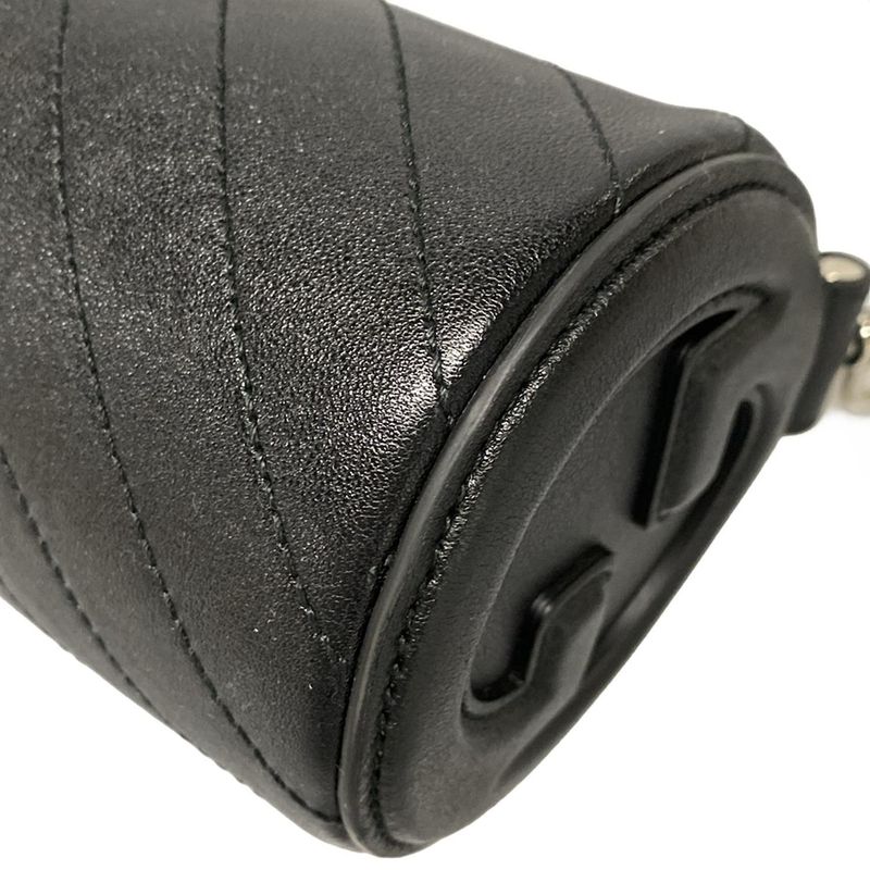 Gucci Shoulder Bag Blondi 760170 Black Leather