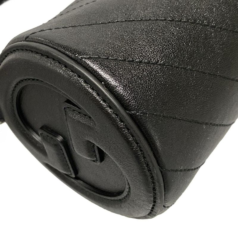 Gucci Shoulder Bag Blondi 760170 Black Leather