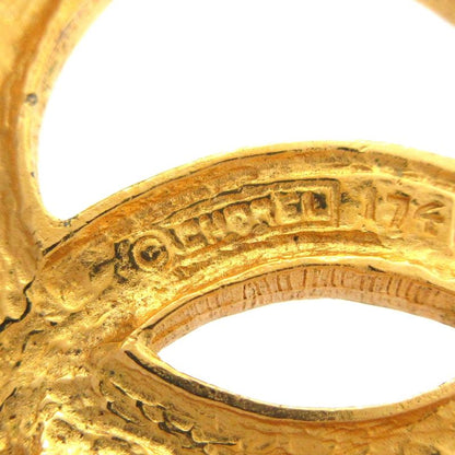 Chanel Brooch Gold And Clear Coco Mark