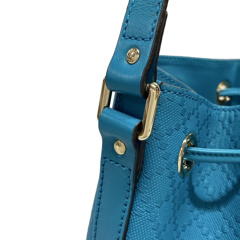 Gucci Shoulder Bag Bright Diamante 354229 Blue Shape Pressed/drawstring Shape