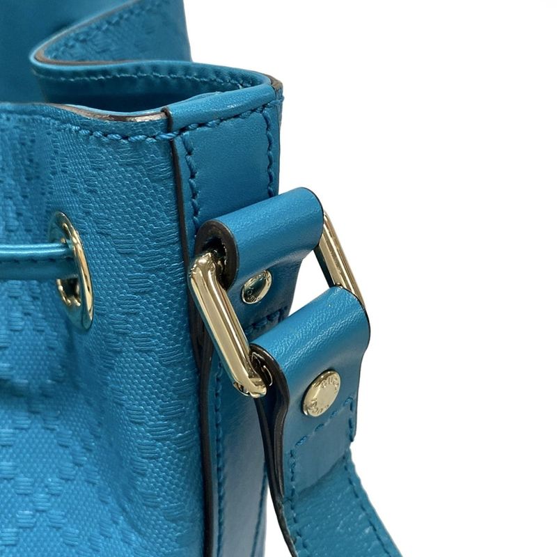 Gucci Shoulder Bag Bright Diamante 354229 Blue Shape Pressed/drawstring Shape