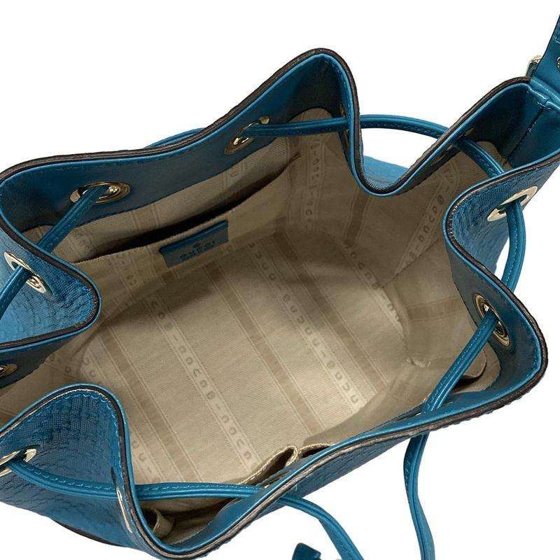 Gucci Shoulder Bag Bright Diamante 354229 Blue Shape Pressed/drawstring Shape