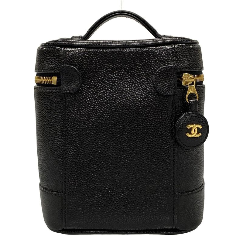 Chanel Vanity Bag - A01998 Black Gold Hardware