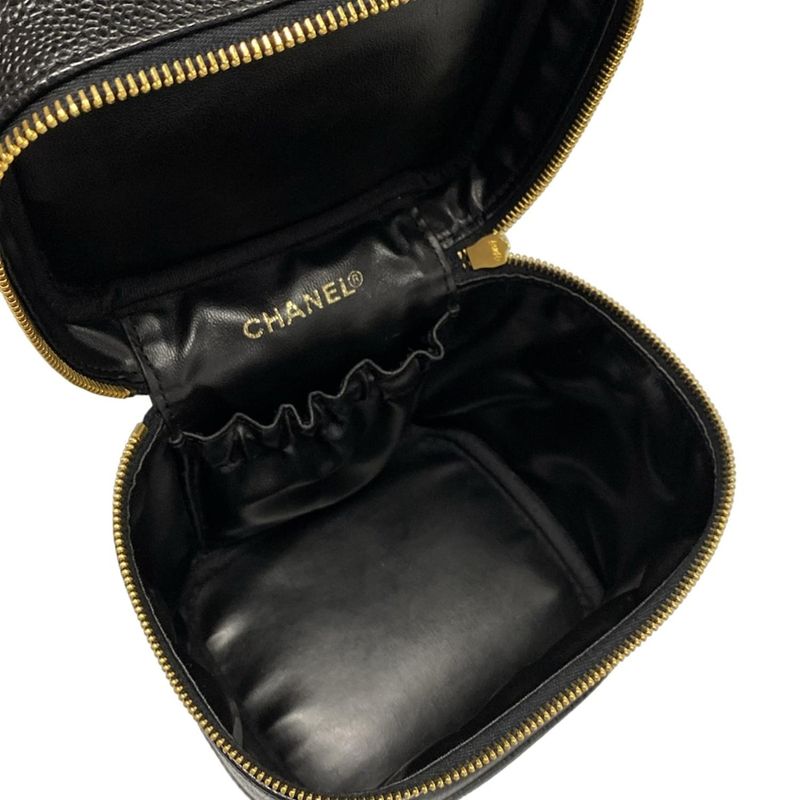 Chanel Vanity Bag - A01998 Black Gold Hardware