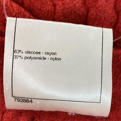 Chanel Dress Size 44 L Women - P38808 Red Crewneck / Short Sleeves / Knee