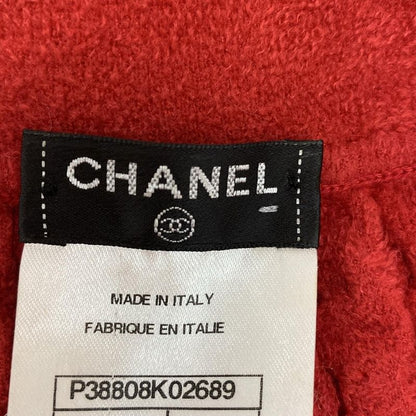 Chanel Dress Size 44 L Women - P38808 Red Crewneck / Short Sleeves / Knee