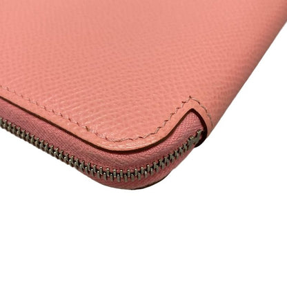 Hermes Azap Long Silk-in Rose Confetti Silver Hardware / Round Zipper Long