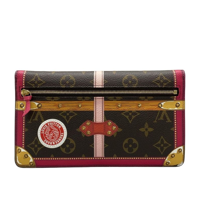 Louis Vuitton Wallet Summer Trunk (monogram ) Pochette - Weekend M62456 Fuchsia